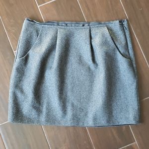 NWOT J. Crew Gray Skirt size 6